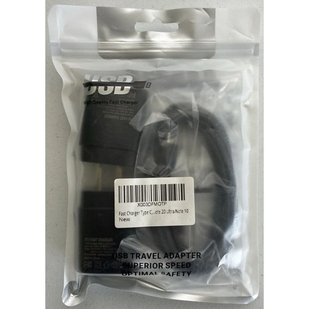 USB-C Fast Charger New With Cord and Two Power Plugs